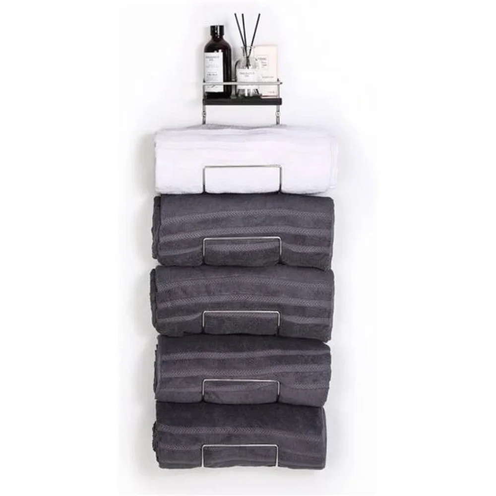 Towel Rack Wall Mounted Metal Wine Rack, Metal Towel Racks